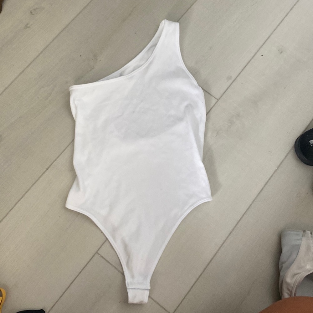 one strap bodysuit with open back